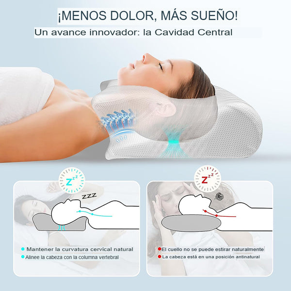 Almohada Cervical Ortopédica Ergónomica - NocheBuena3.0